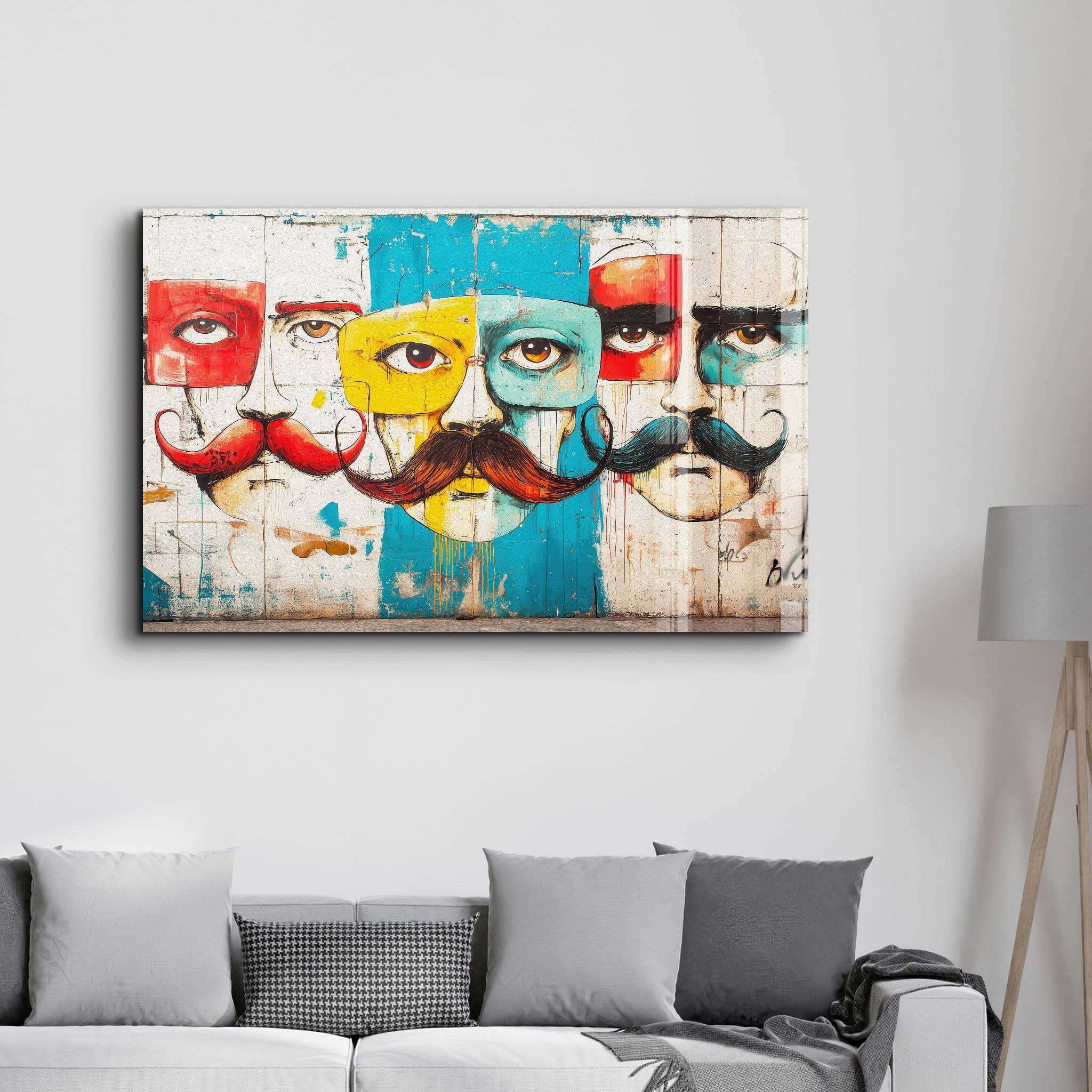 Artdesigna KG - Wholesale Art Print - The Mustache Chronicles - Glass Wall Art4