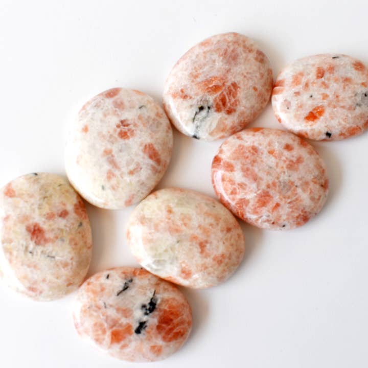 Soothing Crystals - Wholesale Spiritual Stone/Crystal - Sunstone Worry Stones, Pocket Crystal, Thumb Stones9