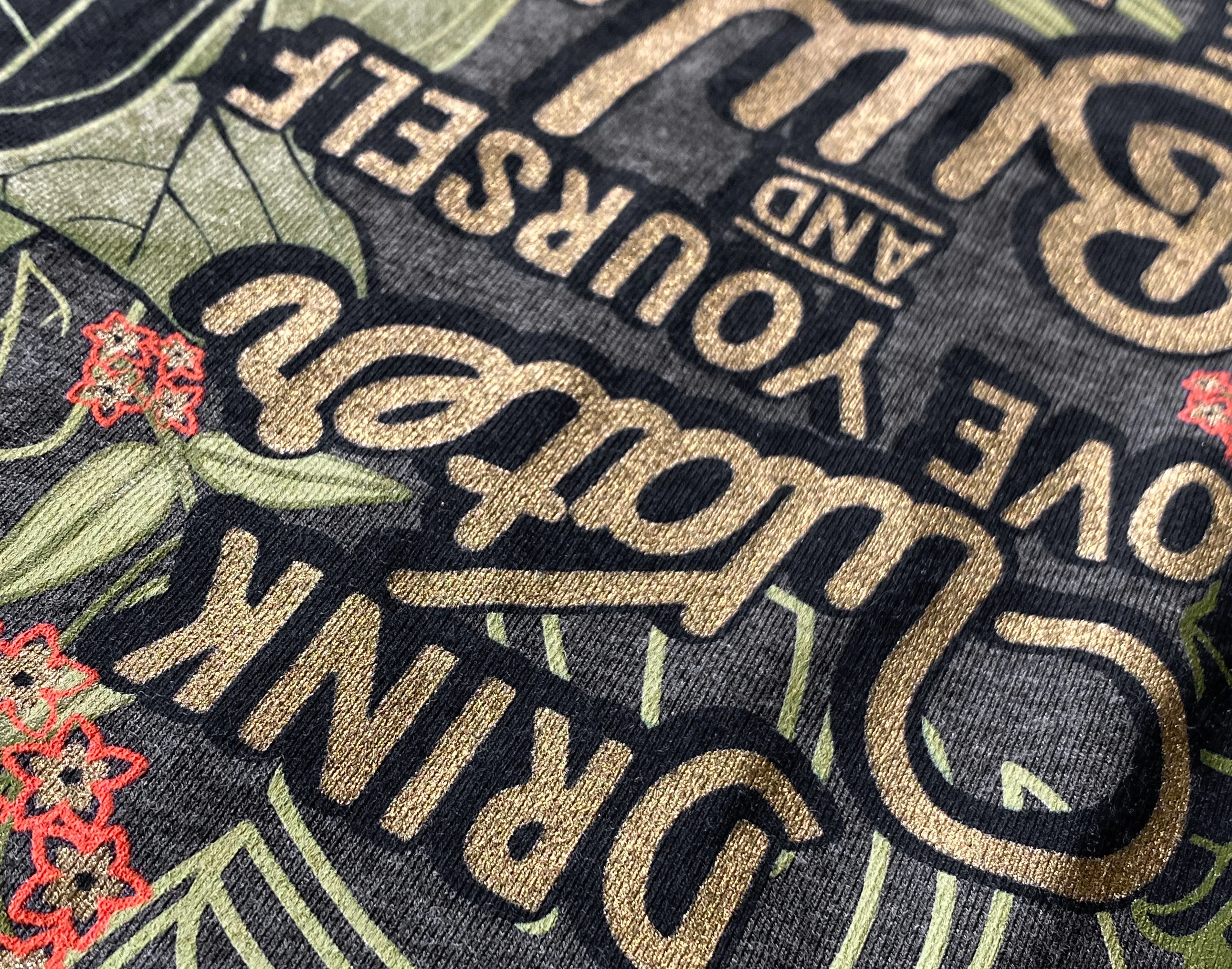 Variegate Design - Wholesale Screen Printed T-Shirt - Women's - Drink Water, Love Yourself, And Buy The Damn Plant.2