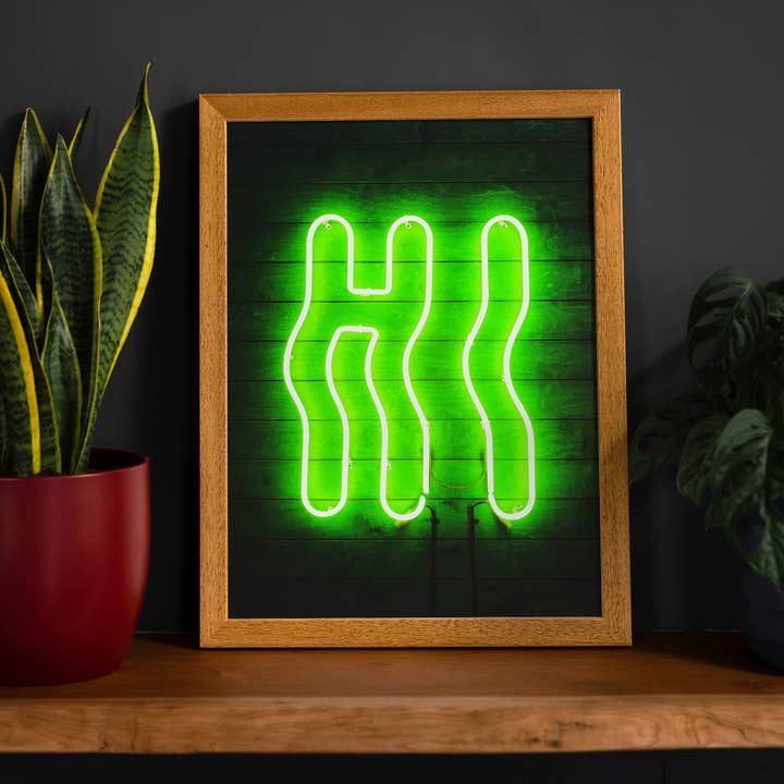 Ink & Drop – wholesale Art print – Hi Green Neon Art Print5