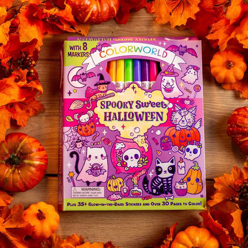 Simon & Schuster - Wholesale Coloring & Activity Book - Kids & Baby - ColorWorld: Spooky Sweet Halloween by3