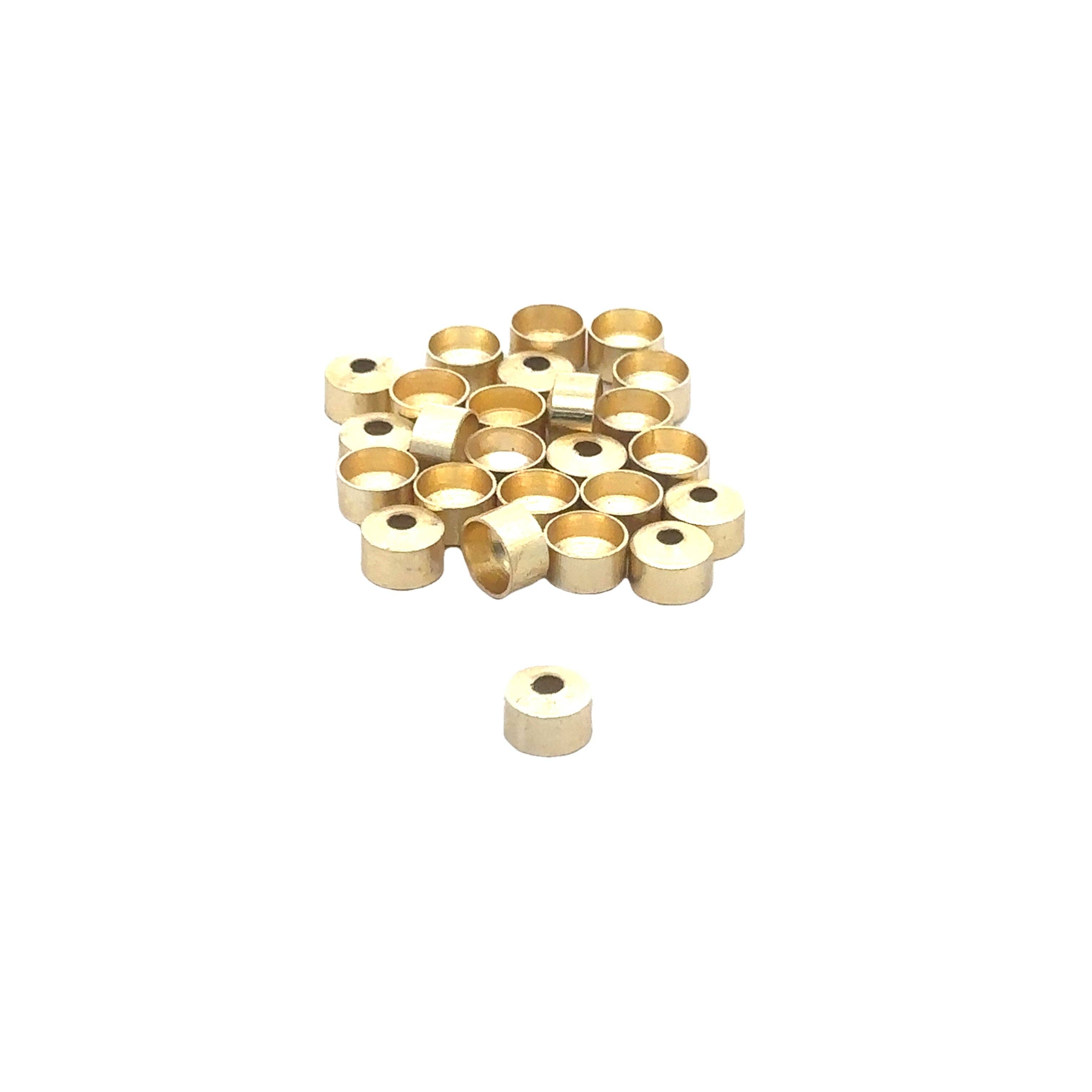 Purity Beads – wholesale Craft supplies – A pack of 25 to 40 Pcs Cord End Caps and Kumihimo End Cap Available  Gold Plated And Silver Plated Three Size :5mX4m,5mX5m,8X5mm1