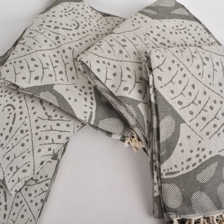 Organic Turkish Towels - Wholesale Throw blanket - Wedding Gift Blankets, Elegant Khaki Green Blanket3