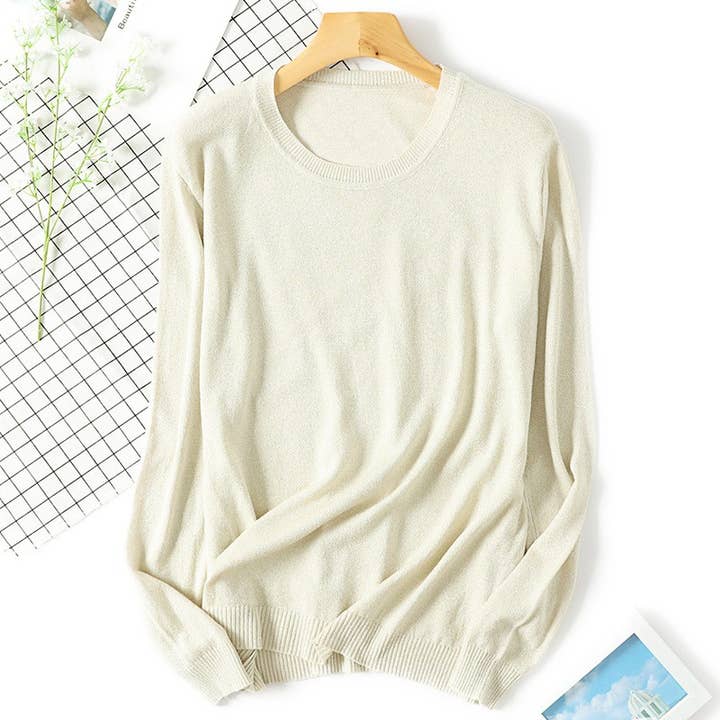 Hope & Sunshine - Wholesale Knit Sweater - Women's - Loose Sheer Thin Sweater3