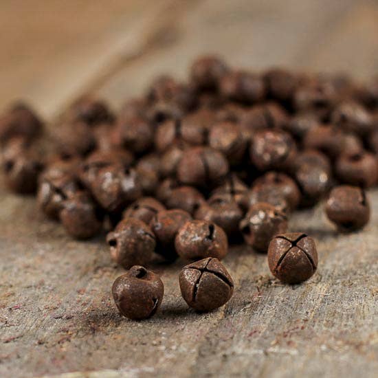 Factory Direct Craft - Wholesale Ornament Set - 10mm Rusty Tin Jingle Bells  - Bag of 144 Rusted Bells1