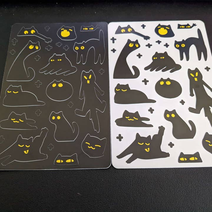 The Apprentice's Pet Cat 4"x6" Sticker Sheet for wholesale by Minomino