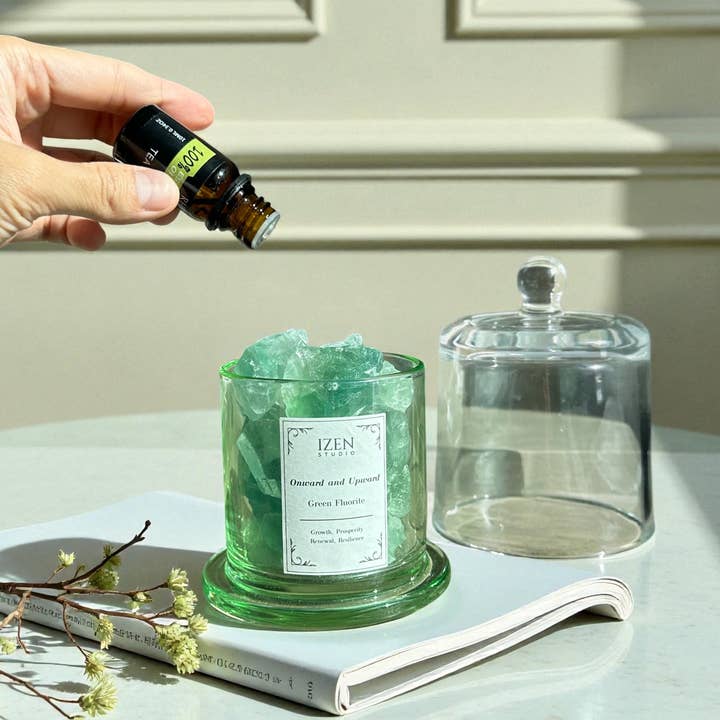 IZEN STUDIO - Wholesale Reed Diffuser - Crystal Essential Oil Diffuser| Aromatherapy Wellness Gift21