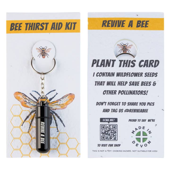 Revive a Bee - Venta al por mayor Llavero - Unisex - Llavero Kit de Rescate de Abejas de Emergencia en Papel Semilla Plantable4
