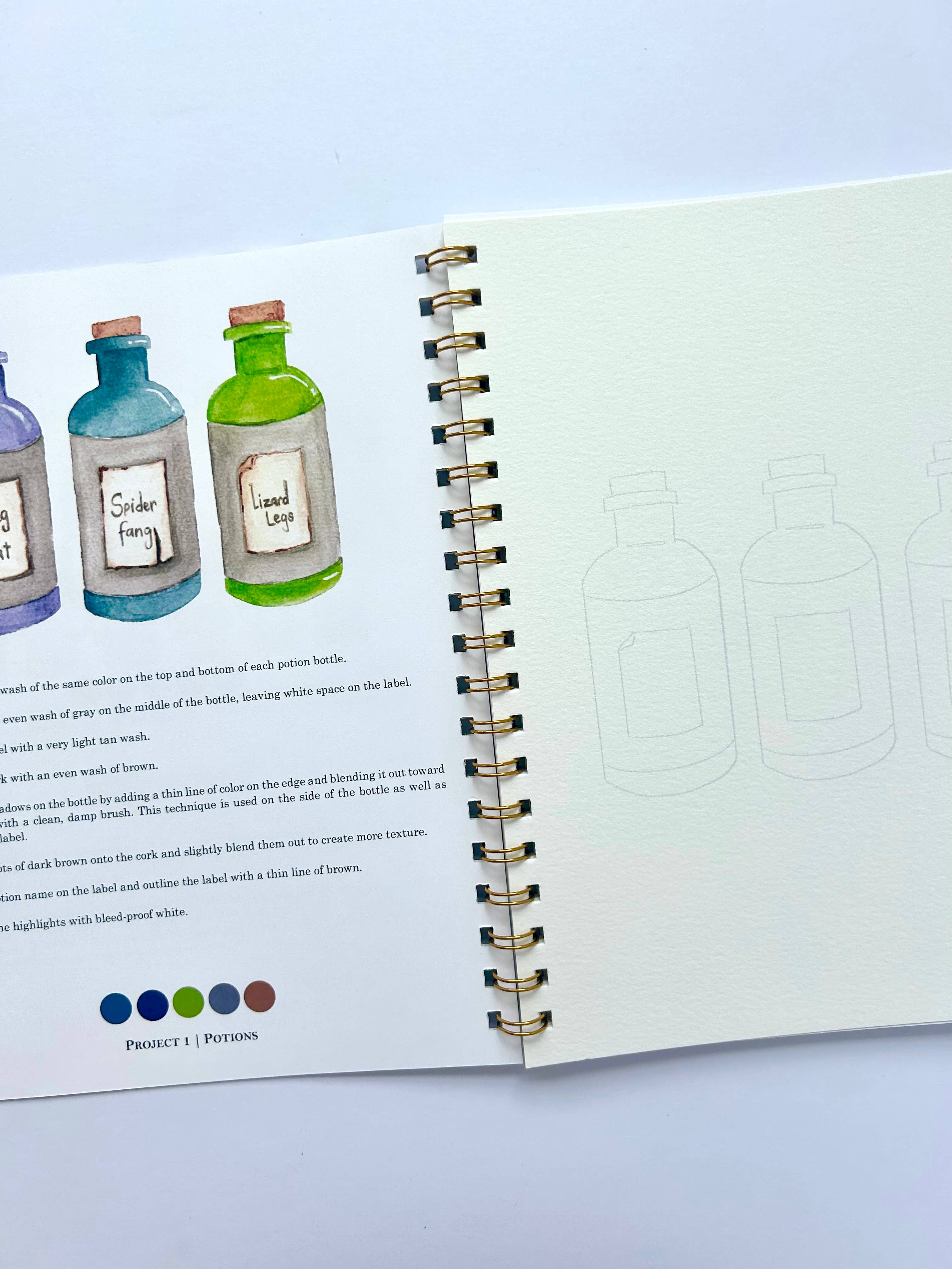 Paint & Pigment Studios - Wholesale Sketchbook/Sketchpad - Halloween Watercolor Workbook 2