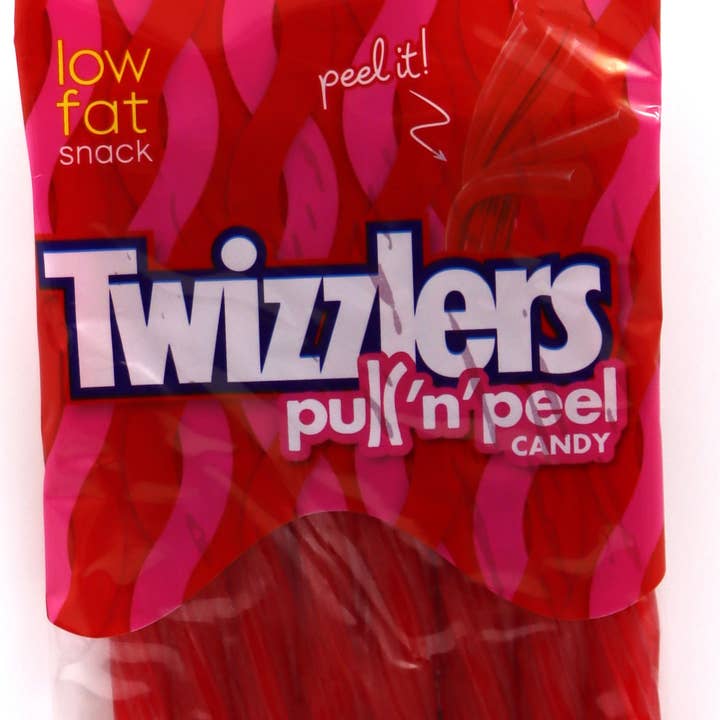 Twizzlers Pull 'n' Peel Cherry, 6.1oz Bag, 12ct for wholesale by Grandpa Joe's Candy Shop