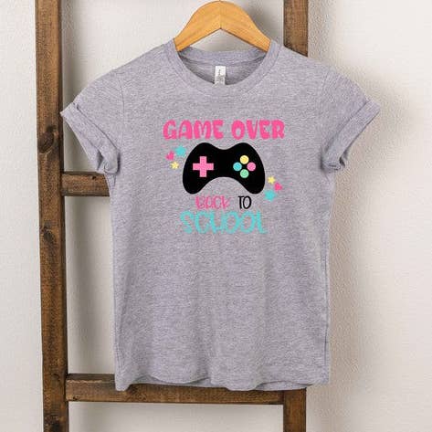 Game Over Back To School Grafisk T-shirt för småbarn för wholesale av SBJ Fashion Co