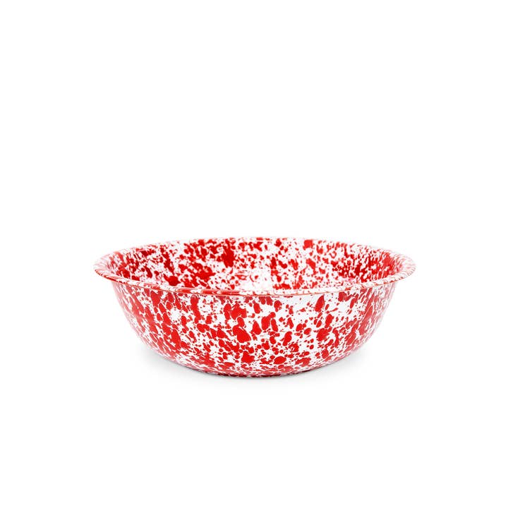 Crow Canyon Home – Tigela por atacado – Splatterware - Bacia pequena de esmalte 4 qt, 12,25”3