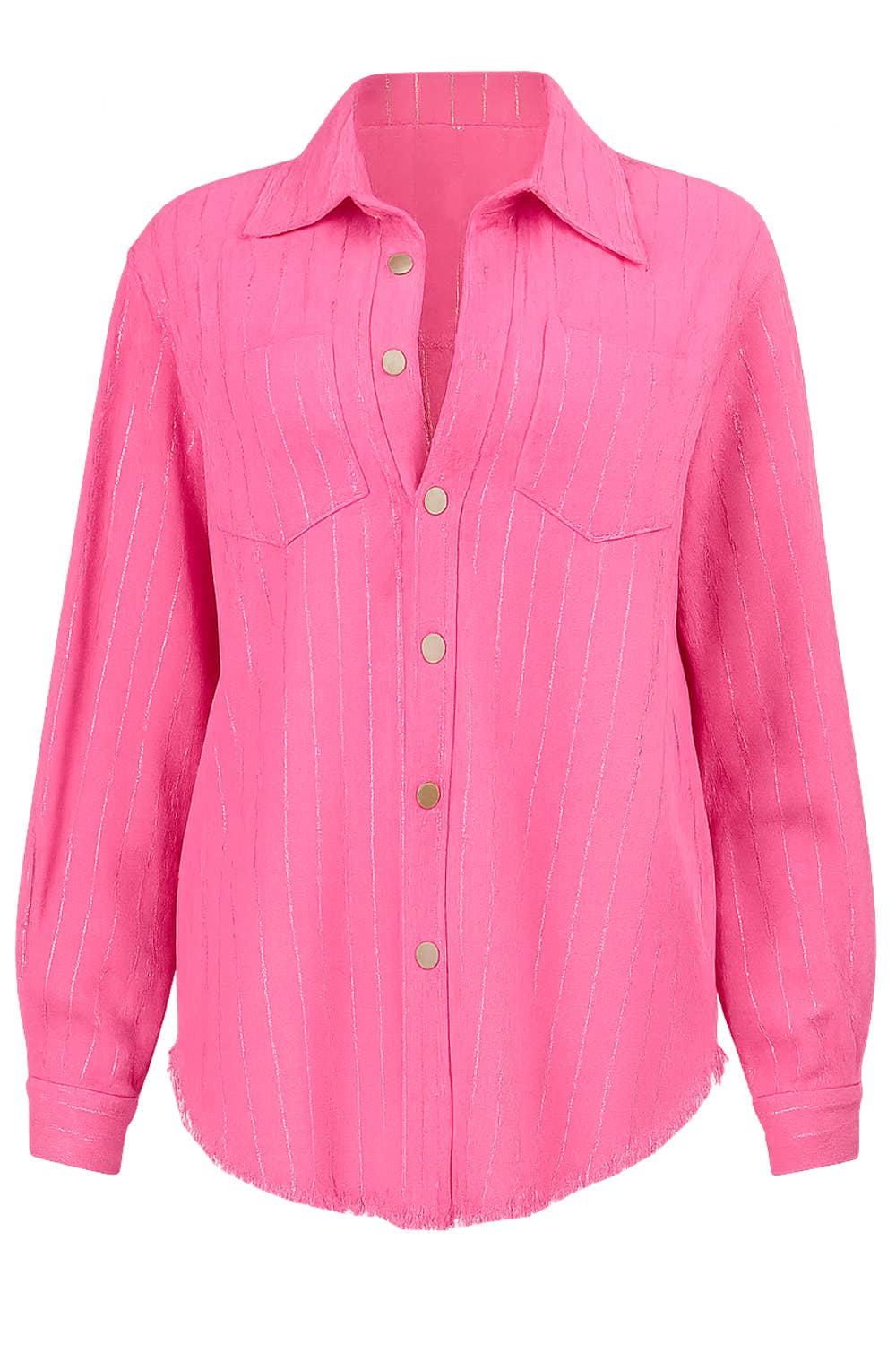 NEWGENS - Vendita all'ingrosso Giacca di jeans - Donna - Camicia a righe con bottoni e strass NT1018B Al lover0