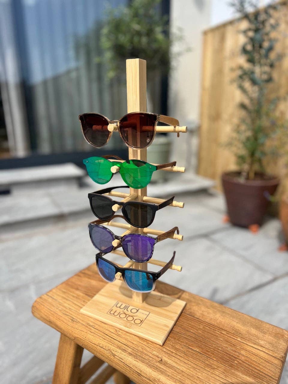 Eco Beach Ltd - Vendita all'ingrosso Vetrina/espositore per rivenditori - Espositore in bambù Wildwood