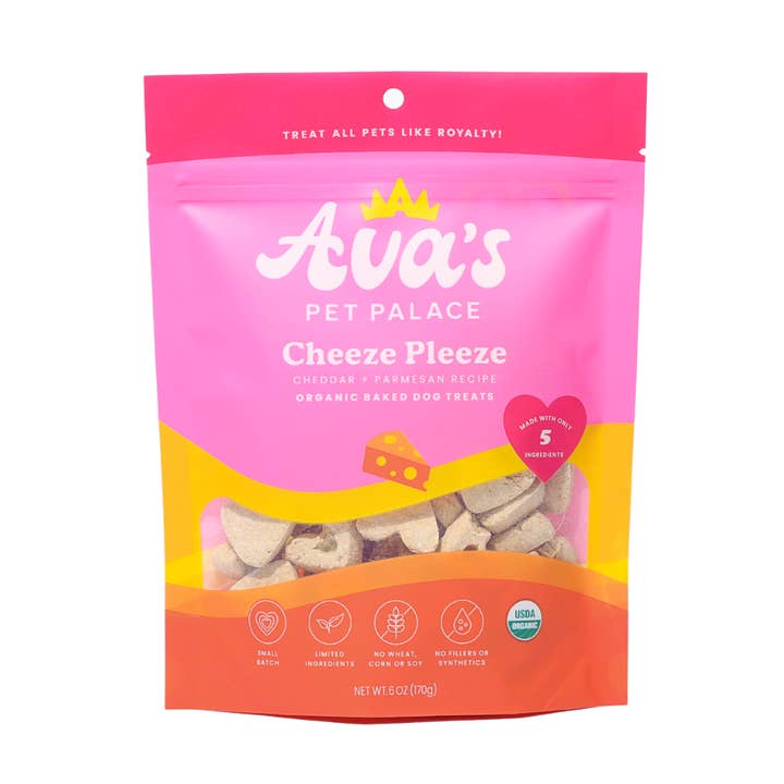 Ava's Pet Palace - Wholesale Pet Treats - Dog - Organic Baked Dog Treats - Cheeze Pleeze