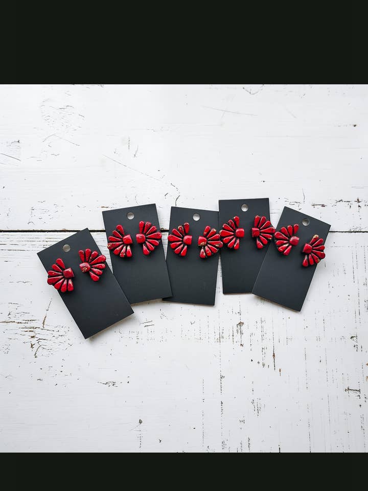 Rode Concho Oorstekers voor wholesale door Shop B.A Wear