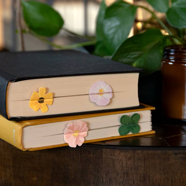 1canoe2 | One Canoe Two Paper Co. - Wholesale Bookmark - Floral Pop-up Bookmark Set of 41