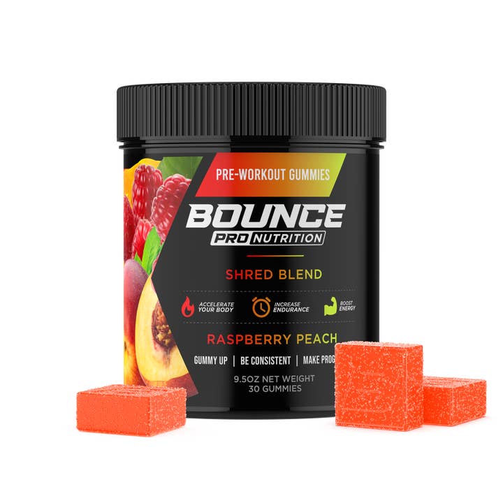 Bounce Nutrition - Wholesale Oral Supplement/Vitamin - Pre-Workout Gummies - Shred Blend V23