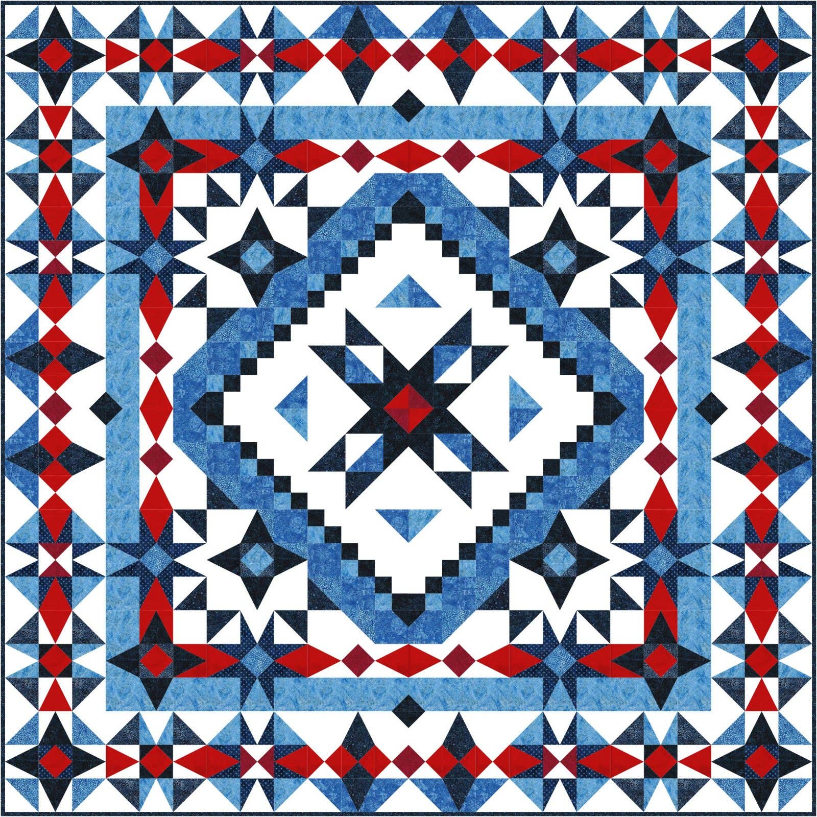 Needle in a Hayes Stack - Wholesale Craft Sewing Kit - Lady Liberty - Block of the Month1