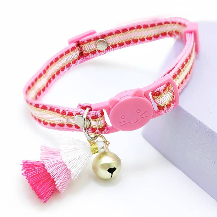 Cheerhunting – Engroshandel Halsbånd - Kat – Mokka - Broderet kattehalsbånd2