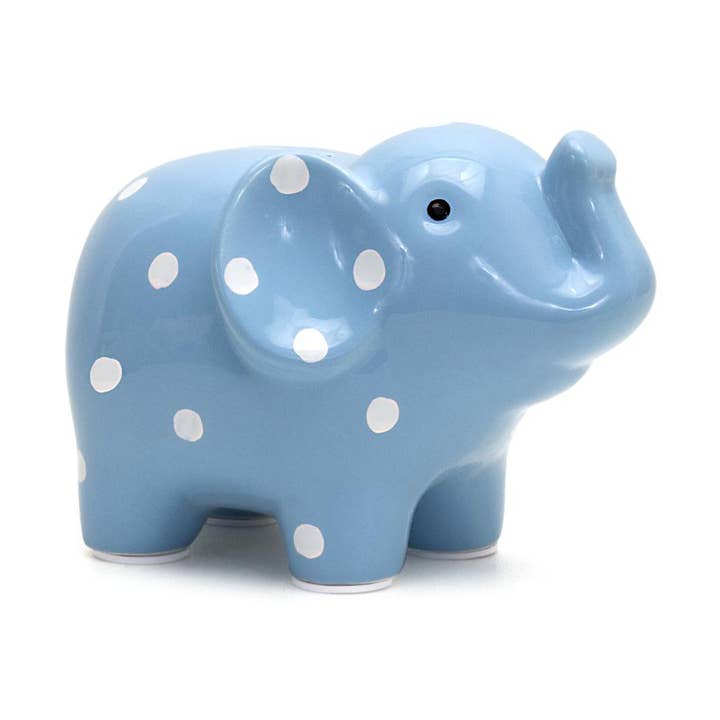 Polka Dot Elephant Bank for wholesale by Child To Cherish®