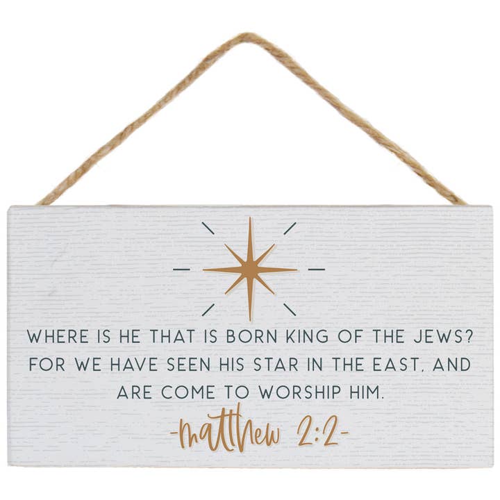 Matthew 2:2 - Petite Hanging Accents for wholesale by Sincere Surroundings