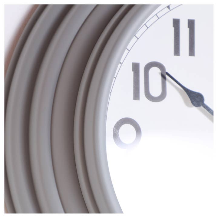 B&B - Wholesale Wall Clock - Wall Clock, Plastic, Gray/Cream Color, 30X8X30cm2