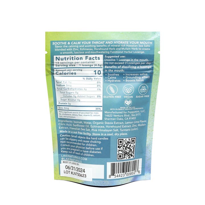 Laki Naturals - Wholesale Lozenges/cough drops - Functional Herbal Lozenges - Throat Soak1