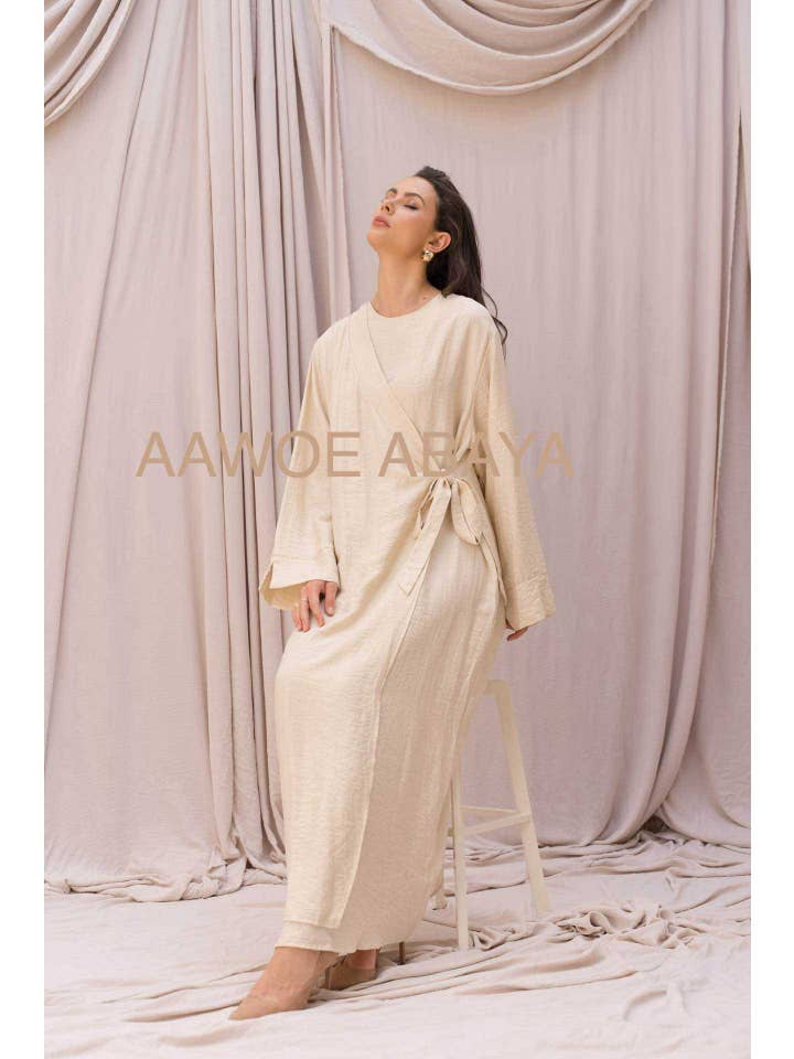 Aawoe Abaya – wholesale Kaftan - Dam – Elegant Abaya Klänning - 2421-ROB
