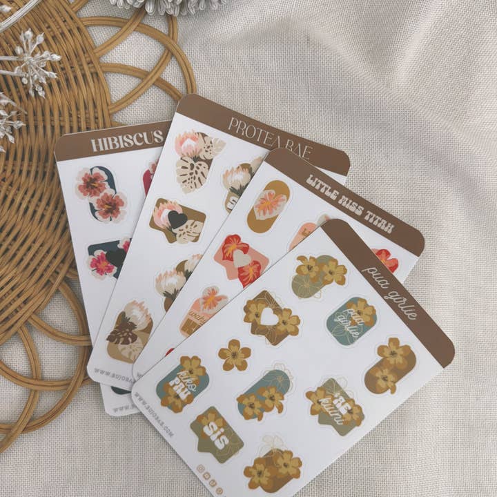 Bujo Bae - Wholesale Sticker - Pua Girlie | Vinyl Sticker Sheet2