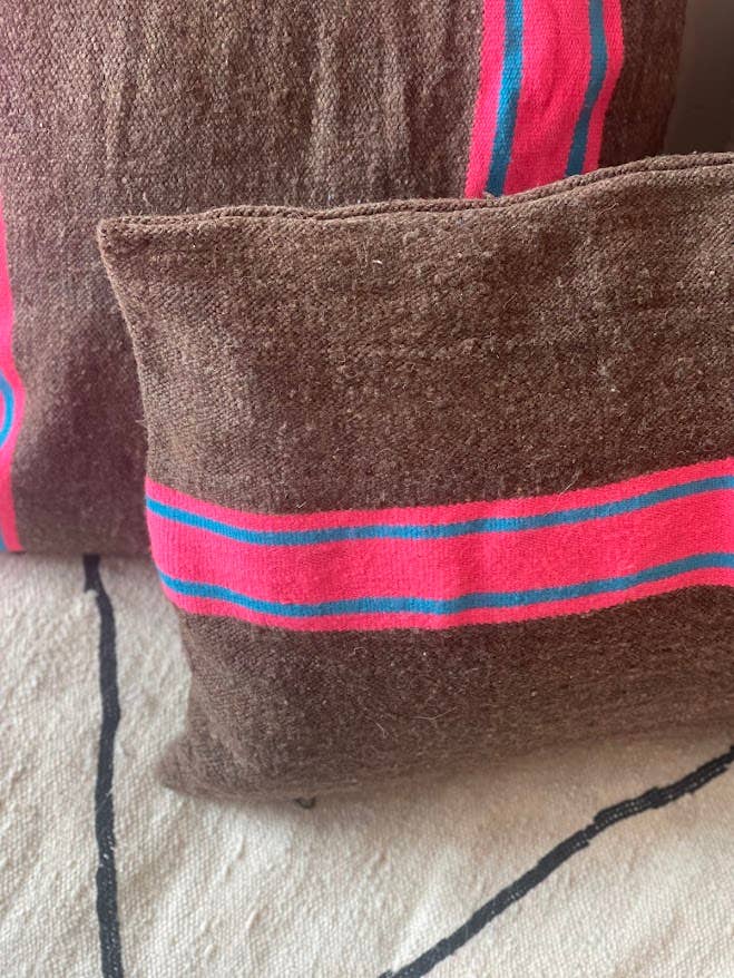 NOMAD BY LIV – Capa de almofada decorativa por atacado – Nomad by LIV - Capas de Almofada Kilim Feitas à Mão, Castanho, rosa8