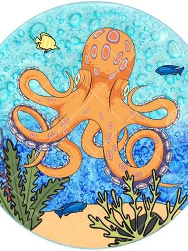Octopus Ornament / Suncatcher for wholesale by Pampeana