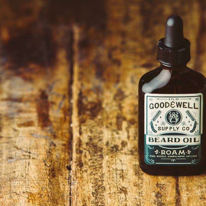 Good & Well Supply Co. - Wholesale Beard Styling Product - Roam Men's Beard Grooming Oil