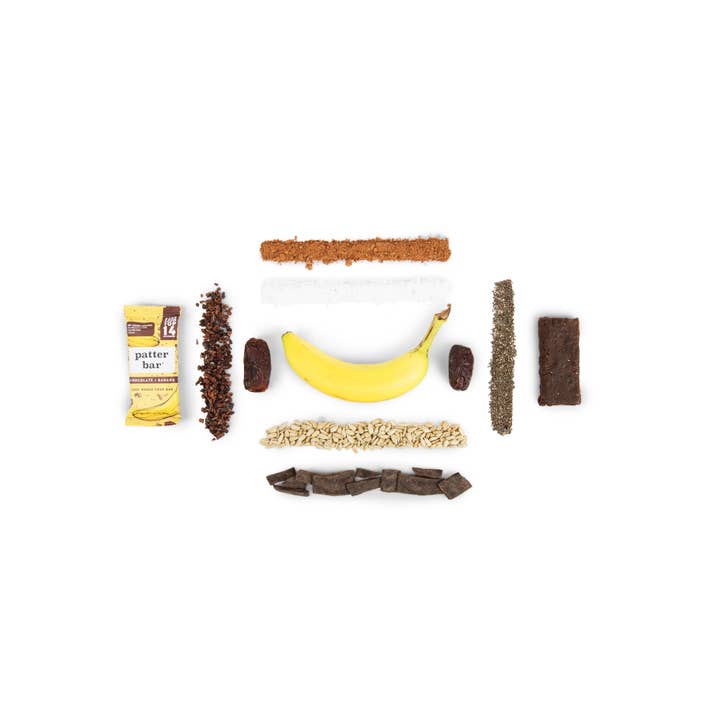 Patterbar – Snack Bar por atacado – Barra de Comida Integral Chocolate+Banana - 1,75 oz 2