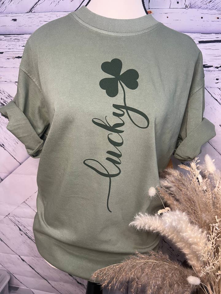Lucky Tee for wholesale by Two Hearts Printing