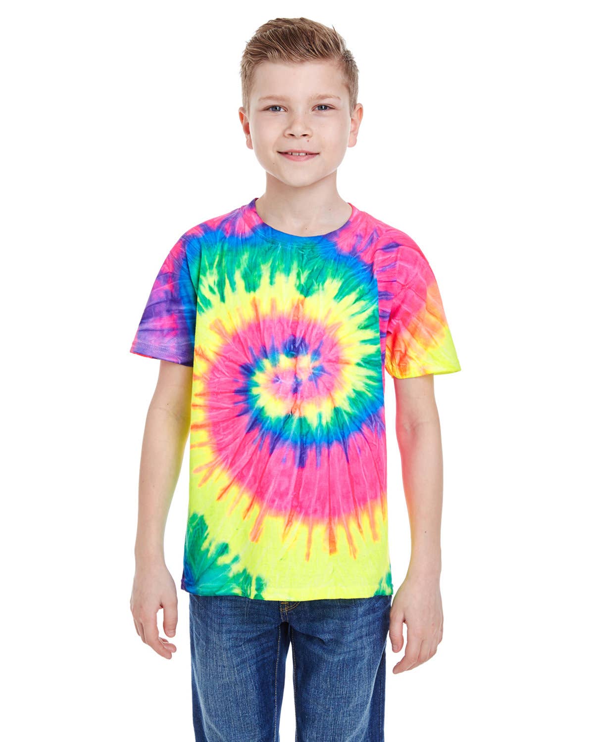 Total Apparel - Wholesale T-Shirt - Kids - Tie-Dye CD100Y - Youth 5.4 oz. 100% Cotton T-Shirt10
