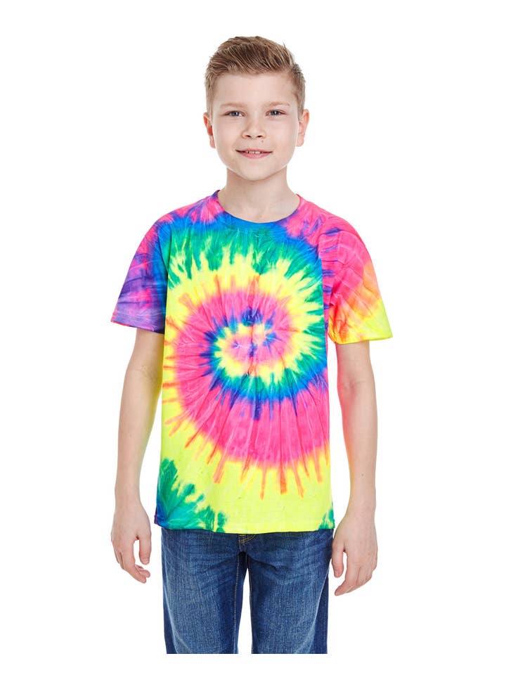 Total Apparel - Wholesale T-Shirt - Kids - Tie-Dye CD100Y - Youth 5.4 oz. 100% Cotton T-Shirt10