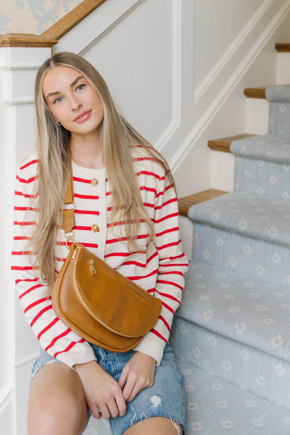 modern and chic - Wholesale Belt Bag - Women's - Holly Foldover Satchel Crossbody Belt Bag7