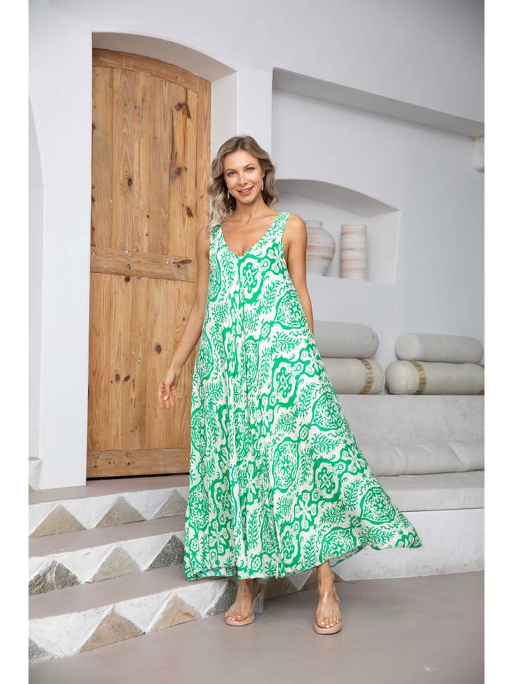 Orange Fashion Village - Wholesale Dress - Women's - Mia's Long Summer Dress