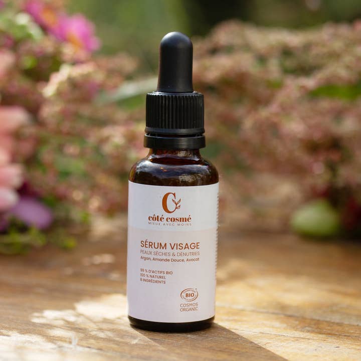 Sérum 4 ingrédients - Argan, Avocat, Amande pour la vente par Côté Cosmé