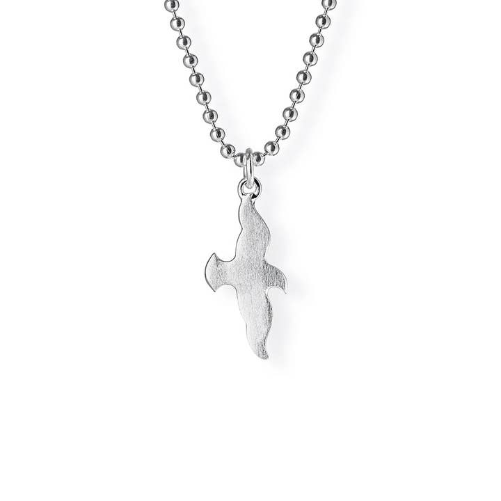 Small seagull pendant in silver for wholesale by Heartbreaker designd by Drachenfels