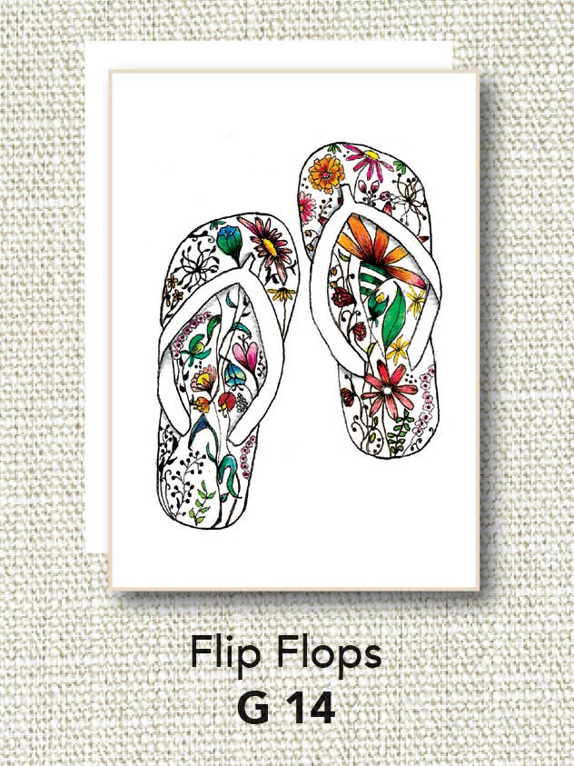 Flip Flops for wholesale by Jill Shinn Art