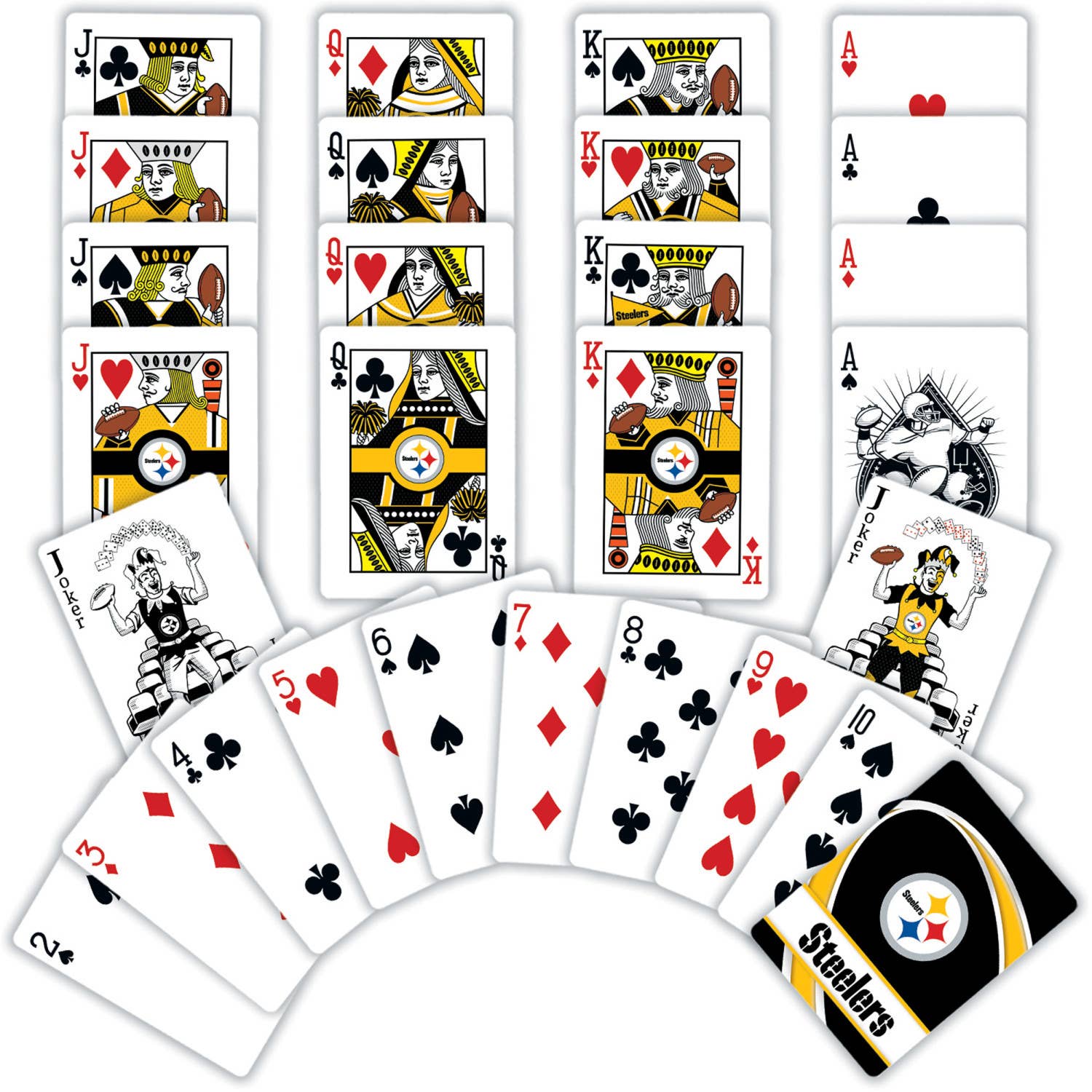 Masterpieces Puzzles - Wholesale Playing Cards - Pittsburgh Steelers Playing Cards1