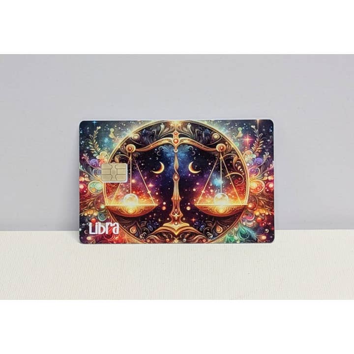 JTV Designs - Wholesale Phone & Laptop Stickers - Libra Zodiac Sign Credit/Debit Card Sticker, Skin, Cover1