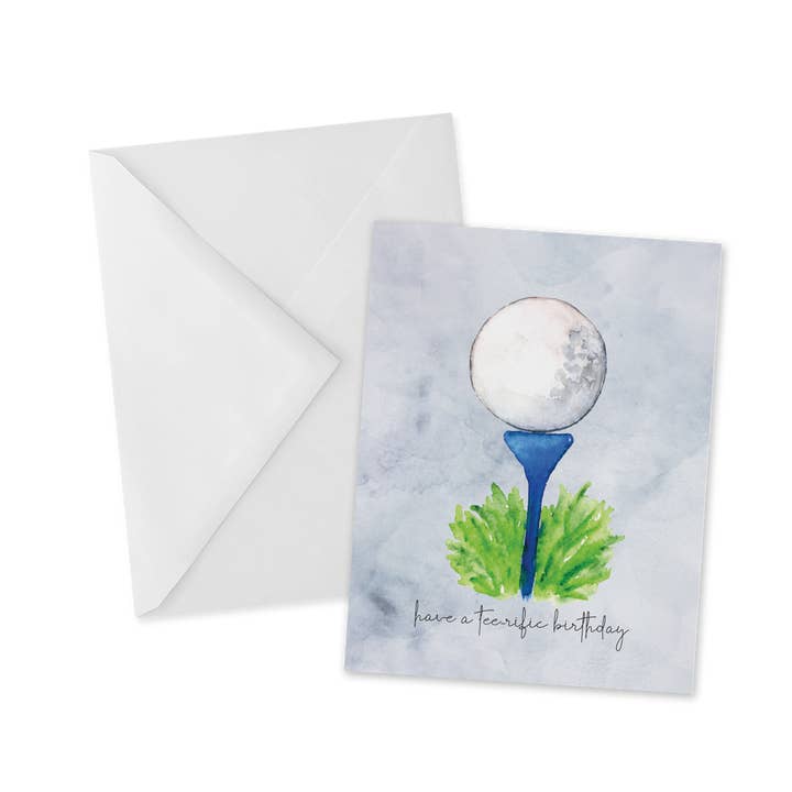 Have a Tee-rific Birthday, Golf Lover verjaardagskaart voor wholesale door mad paperie