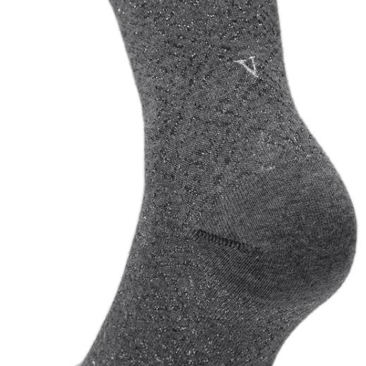 656 GREY ALLOVER LUREX ref.GREY - Ankle for wholesale by Individual Socks