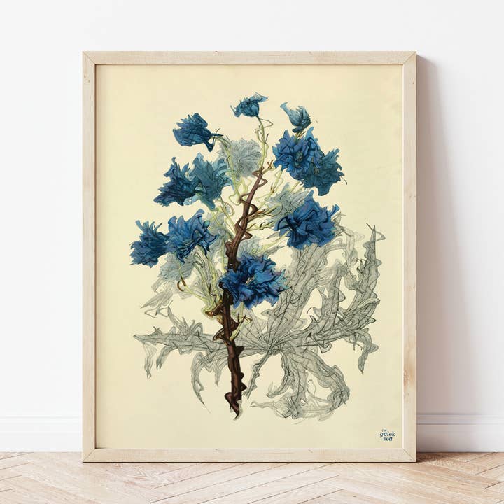 Impressão de Flores Vintage por atacado de The Galek Sea