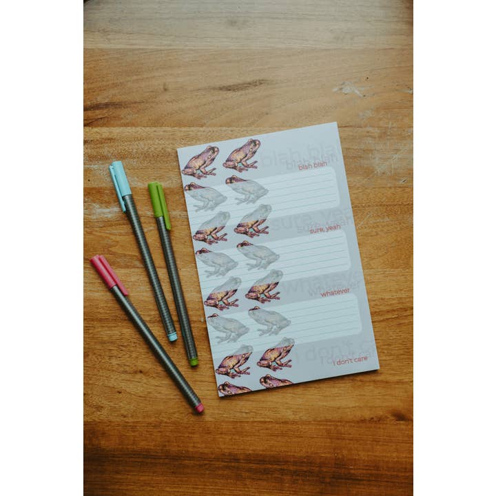 BrickandBarley - Wholesale Notepad - Blah Blah Blah, Sure Yeah, Whatever, I Don't Care Notepad2