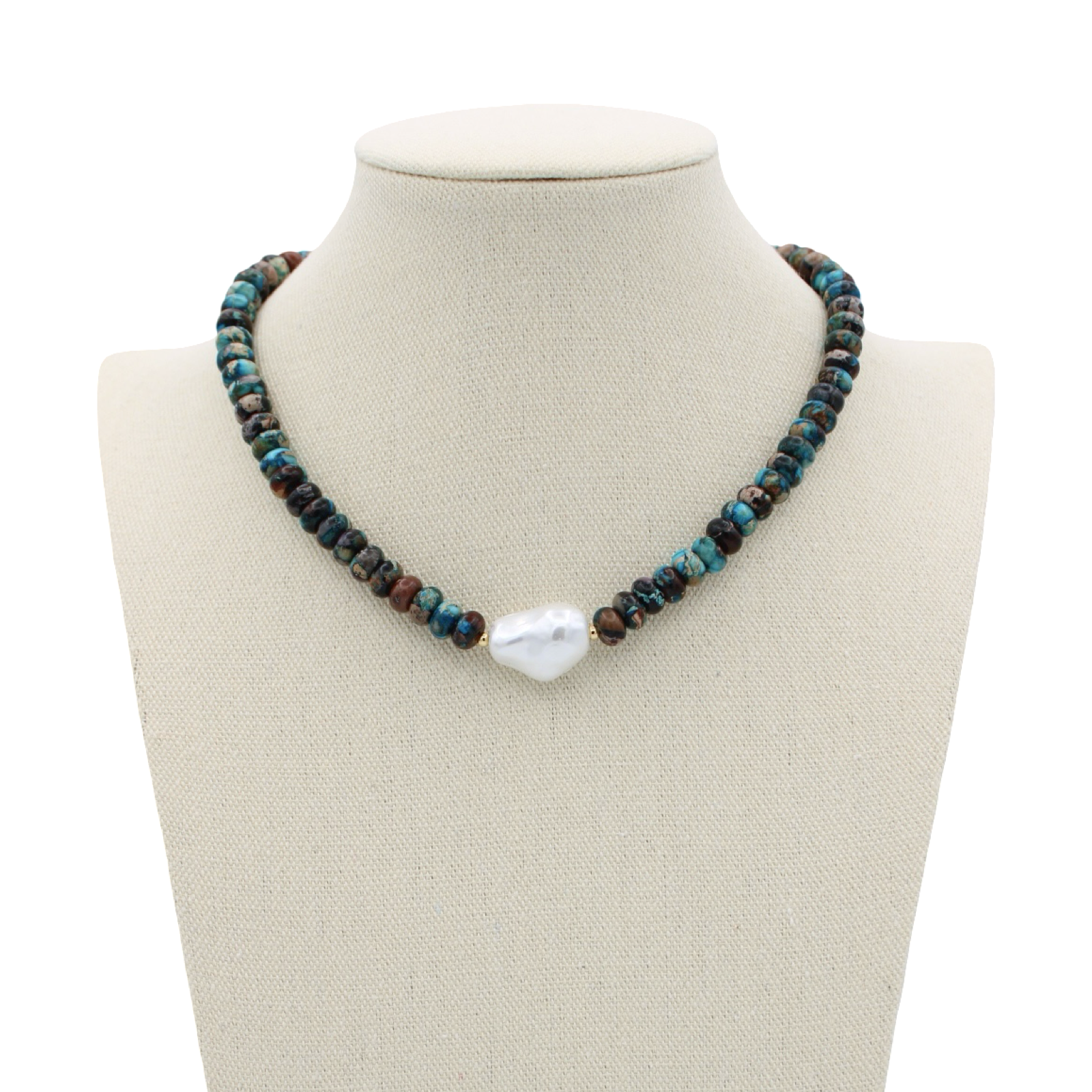 Traci's Beads - Wholesale Beaded/Pearl Necklace - Resort Necklaces - 5 Colors2