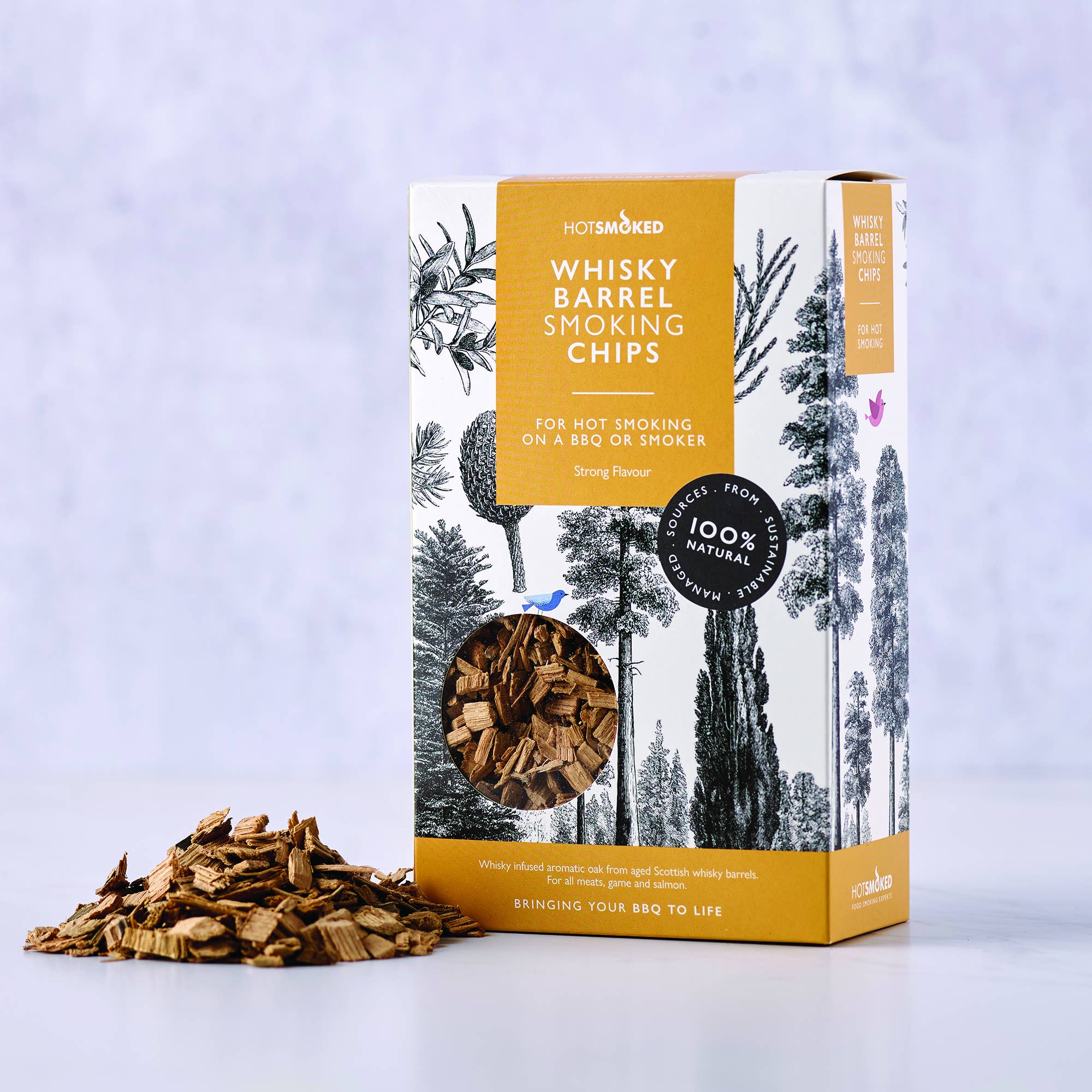 Hot Smoked – wholesale Outdoor grill tools – Whisky Barrel BBQ Chips1